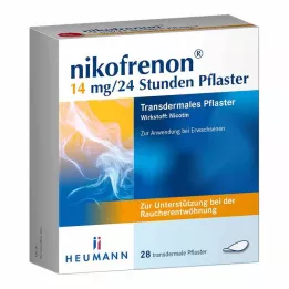 NIKOFRENON Parche transdérmico de 14 mg/24 horas, 28 uds