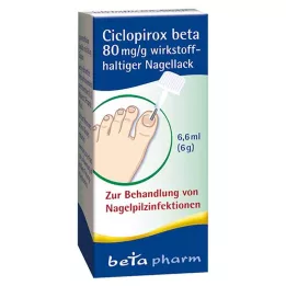 CICLOPIROX beta 80 mg/g ingrediente activo esmalte de uñas, 6,6 ml