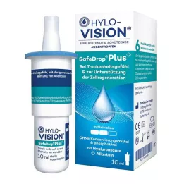 HYLO-VISION Safedrop más gotas para los ojos, 10 ml