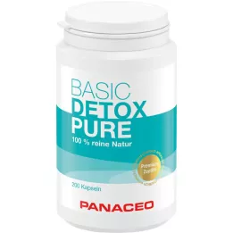 Panaceo Cápsulas puras de desintoxicación básicas, 200 pz