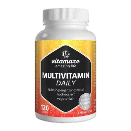 MULTIVITAMIN DAILY Cápsulas vegetarianas sin yodo, 120 uds
