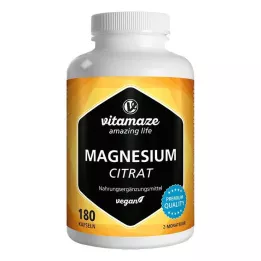 MAGNESIUMCITRAT Cápsulas veganas de 360 mg, 180 uds