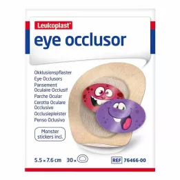 LEUKOPLAST Eye Occlusor 5.5 CMX7.6 cm, 30 pz