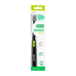 Goma sonic diaria sonido cepillo de dientes negro, 1 pz