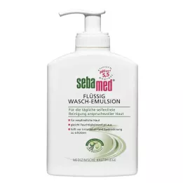 Sebamed Emulsión de lavado de líquido con aceituna con dispensador, 200 ml
