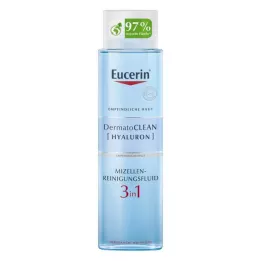 EUCERIN DermatoCLEAN Hyal.Miz. Fluido Limpiador 3 en 1, 400 ml