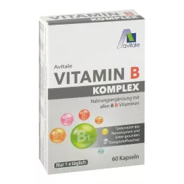 Cápsulas complejas de vitamina B, 60 pz