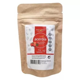 ACEROLA VITAMIN Pastillas de caramelo sin azúcar añadido, 70 g
