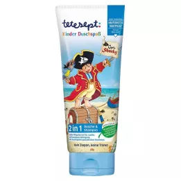 Tetesept 2 en 1 Ducha y champú Capitán Sharky, 200 ml