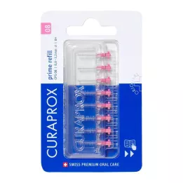 CURAPROX CPS Recambio de cepillos interdentales 08 prime, 8 uds
