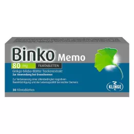 BINKO Memo 80 mg de tabletas recubiertas, 30 pz