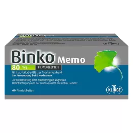 BINKO Memo 80 mg comprimidos recubiertos con película, 60 uds
