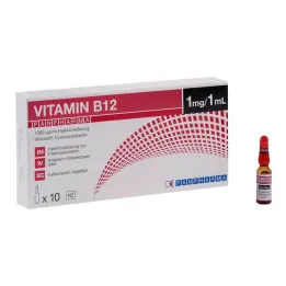 Vitamina B12 Panpharma 1000 µg / ml solución inyectable, 10x1 ml