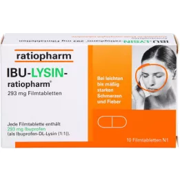 IBU-LYSIN-ratiopharm 293 mg comprimidos recubiertos con película, 10 uds