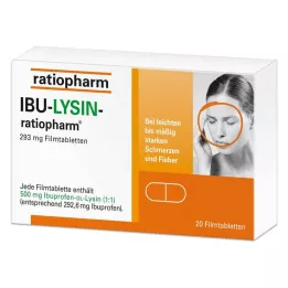IBU-LYSIN-ratiopharm 293 mg comprimidos recubiertos con película, 20 uds