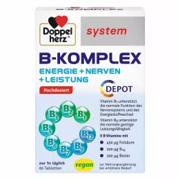 DOPPELHERZ Comprimidos del complejo B, 60 uds