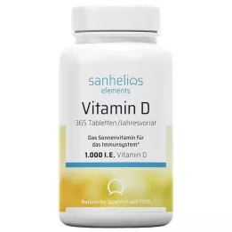 SANHELIOS Tabletas de vitamina D 1000 UI, 365 uds