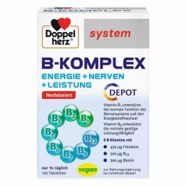 DOPPELHERZ Comprimidos del complejo B, 120 uds