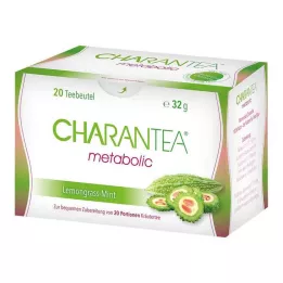 CHARANTEA Bolsas filtrantes metabólicas de limón y menta, 20 uds