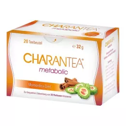 CHARANTEA Bolsas de filtro para infusión de hierbas con canela metabólica, 20 unidades