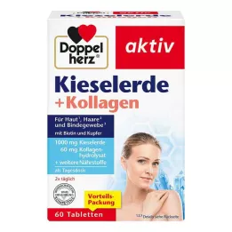 DOPPELHERZ Tabletas de sílice y colágeno, 60 uds