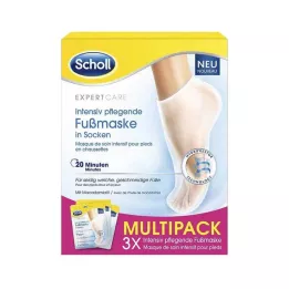 SCHOLL Mascarilla nutritiva intensiva para pies en calcetines, 3X2 uds