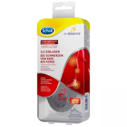 SCHOLL 3/4 Inserta el talón-u. Dolor en la rodilla 40-42, 1x2 pz