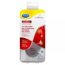 SCHOLL 3/4 Inserta el talón-u. Dolor en la rodilla 37-39.5, 1x2 pz