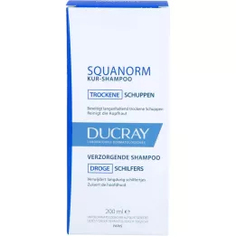 DUCRAY SQUANORM Champú tratante anticaspa seca, 200 ml