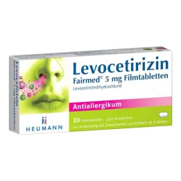Levocetirizina Fairmed 5 mg comprimidos recubiertos con película (20 piezas)