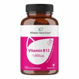 Vitamina B12 1.000 µg pastillas veganas, 120 piezas