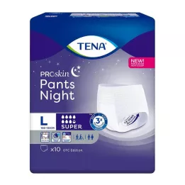 TENA PANTS Pantalones desechables Night Super L, 10 uds
