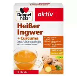 DOPPELHERZ Bolsitas de jengibre picante y cúrcuma, 10 uds