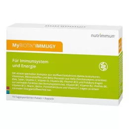 MYBIOTIK IMMUGY Pack combinado 15x2 g + 30 cápsulas, 1 ud