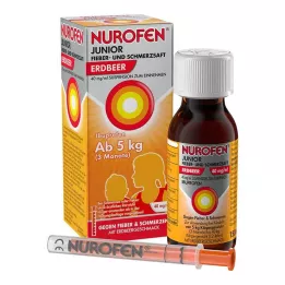 NUROFEN Jarabe para el dolor y la fiebre para niños, fresa, 40 mg/ml, 150 ml