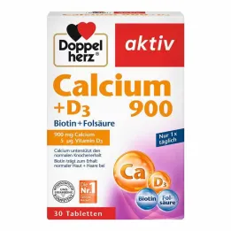 Doppelherz Calcio 900 + D3 tabletas, 30 st