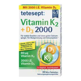 Tetesept Vitamina K2+D3 2000 comprimidos (30 unidades)