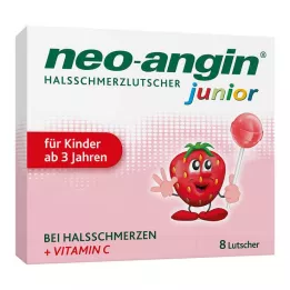 NEO-ANGIN Piruletas para el dolor de garganta para niños, 8 piezas