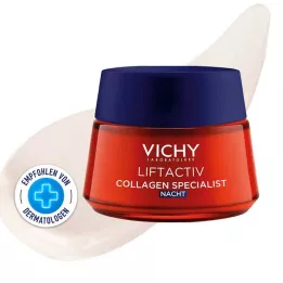 VICHY LIFTACTIV Crema de noche especializada en colágeno, 50 ml