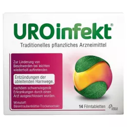 UROINFEKT Comprimidos recubiertos con película de 864 mg, 14 uds