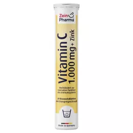 VITAMIN C 1000 mg + Zinc comprimidos efervescentes, 20 uds