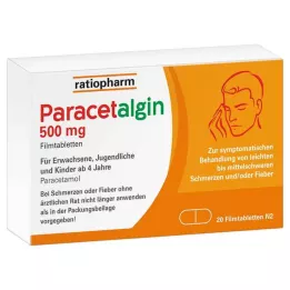 PARACETALGIN Comprimidos recubiertos con película de 500 mg, 20 uds