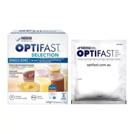 OPTIFAST Selección de Bebidas &amp; Cremas en Polvo, 8X55 g