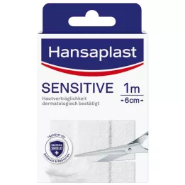 HANSAPLAST Apósito hipoalergénico para pieles sensibles 6 cm x 1 m, 1 pieza