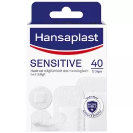HANSAPLAST Tiras de yeso hipoalergénico para pieles sensibles, 40 uds