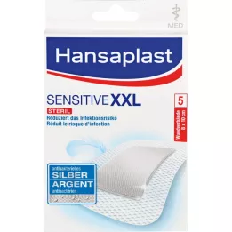 Hansaplast Herida sensible yeso antibacteriano 8x10 cm, 5 pz