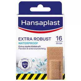 HANSAPLAST Tiras de yeso impermeables extra resistentes, 16 piezas