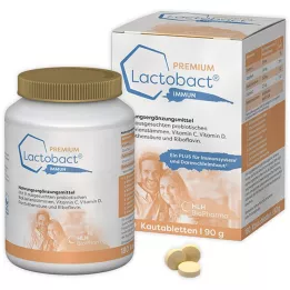 Lactobact Tabletas premium inmunes masticables, 60 pz