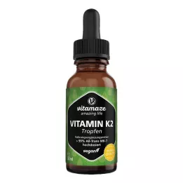 VITAMIN Gotas de K2 MK7 veganas en dosis altas, 50 ml