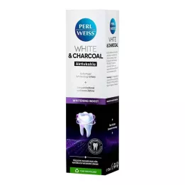 PERLWEISS White &amp; Pasta de dientes de carbón, 75 ml